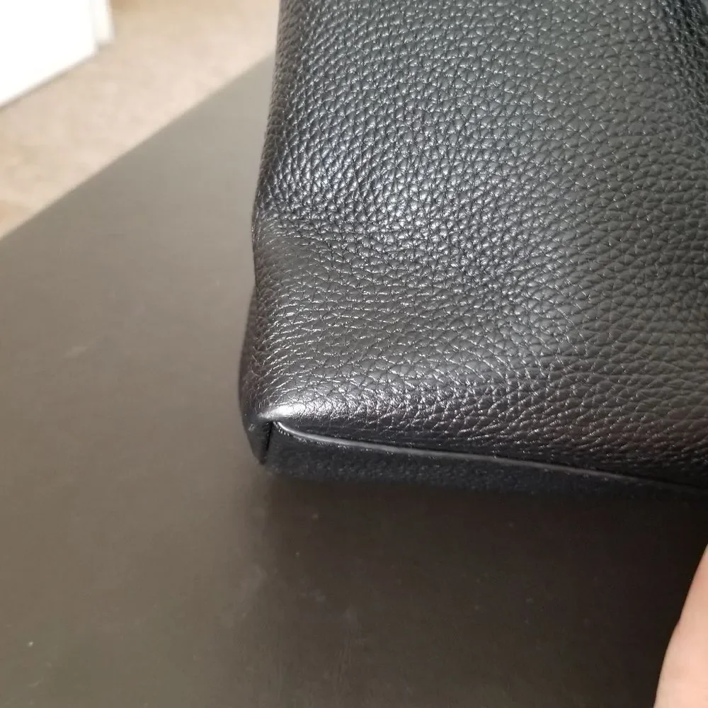 Tory Burch Black Leather Tote with Tassel
